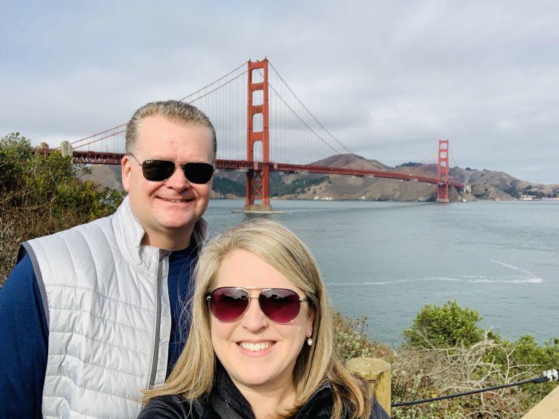 At the Golden Gate Bridge
