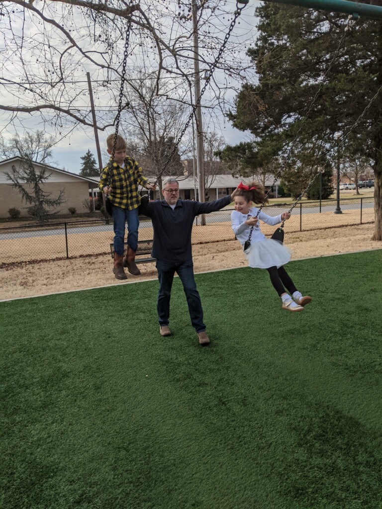 Ben at the Park With Our Niece & Nephew