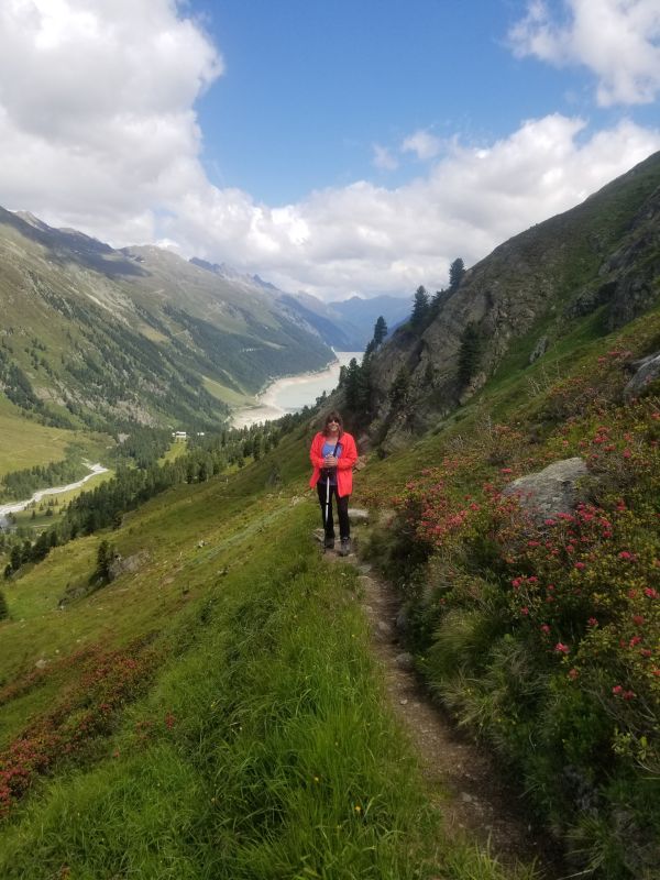 Tricia Enjoying the View on a Hike