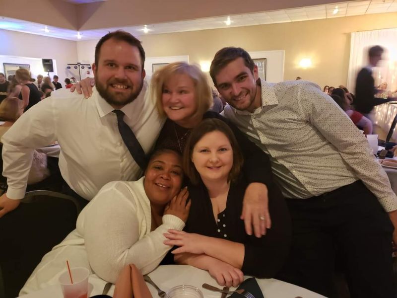With Friends at a Wedding