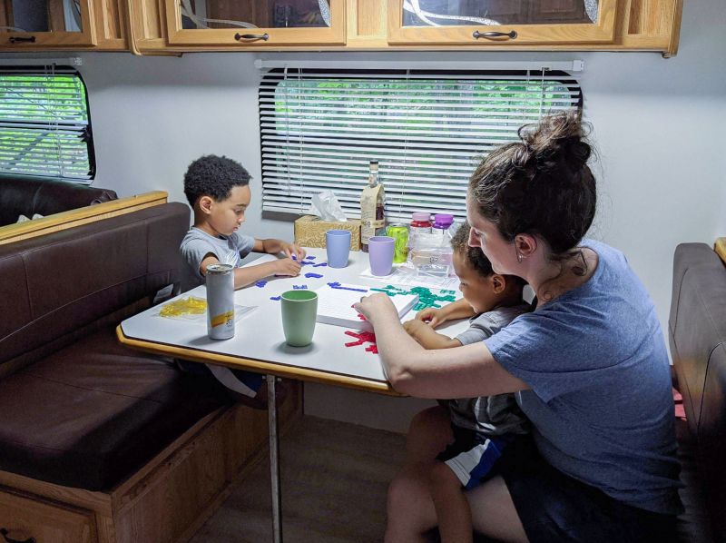 Game Night in the Camper