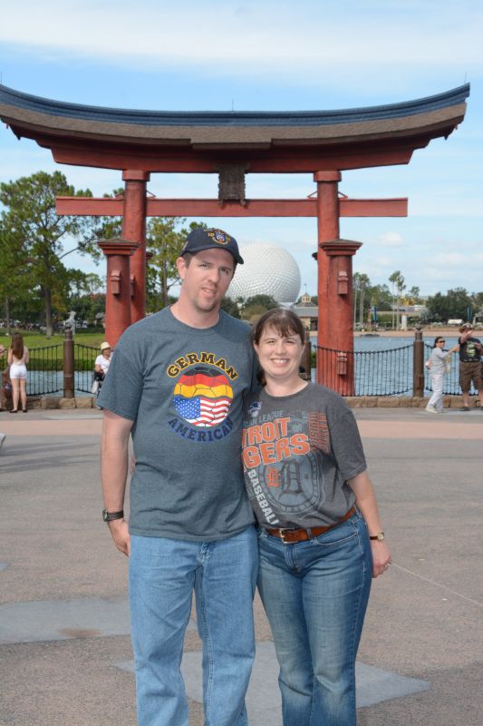 At the Japan Pavilion at Epcot