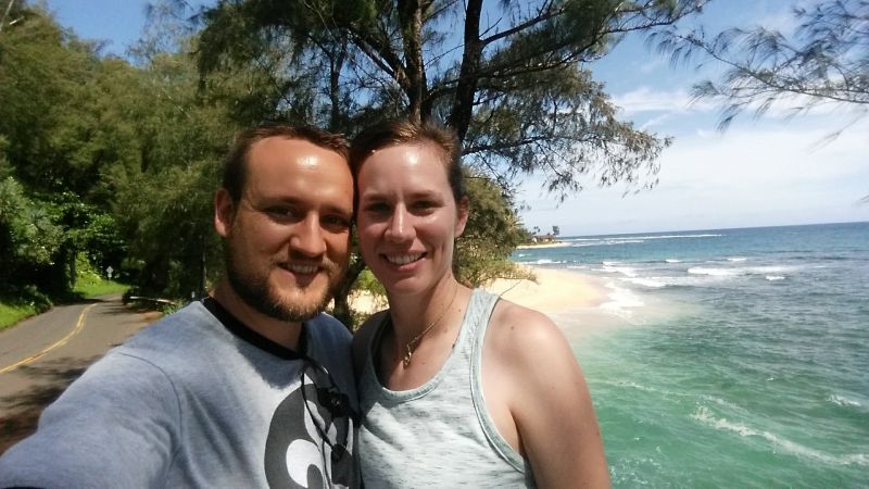 On the Beach in Hawaii