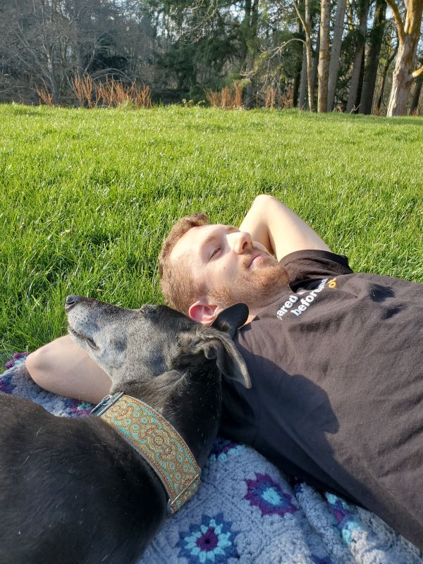 Enjoying the Summer Sun With Our Pup, Sebastian