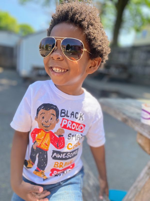 Wearing Mom's Sunglasses