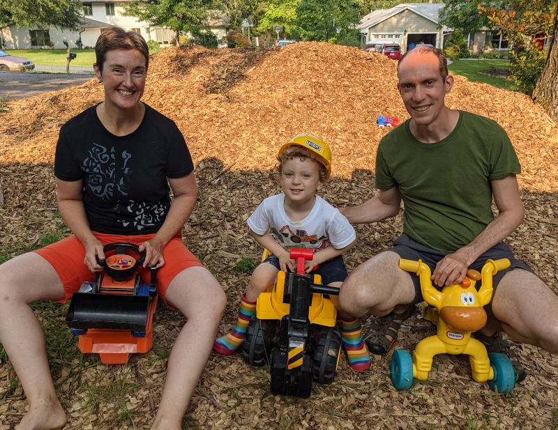 Riding Vehicles in the Yard