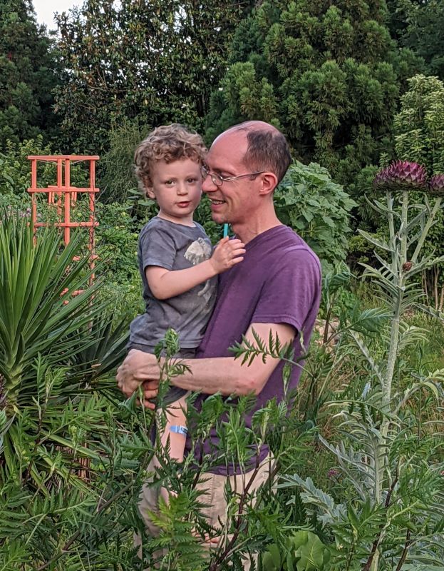 Exploring a Nearby Garden