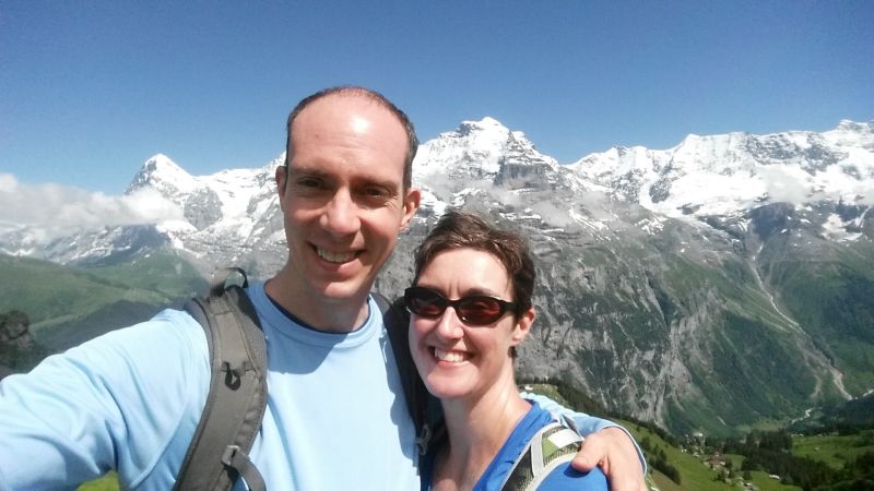 Hiking in the Swiss Alps