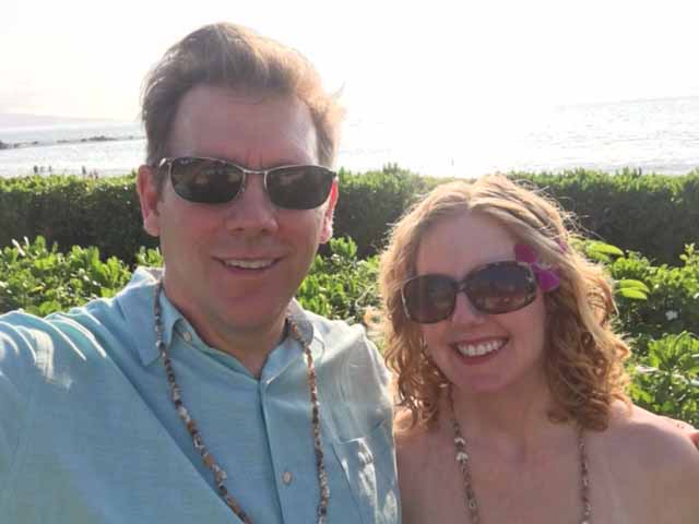 Enjoying Our Last Night in Hawaii