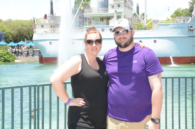 All Smiles at the Amusement Park