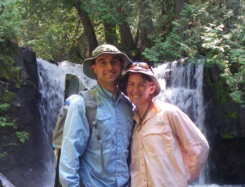 At Johnson Falls at the Boundary Waters Canoe Area