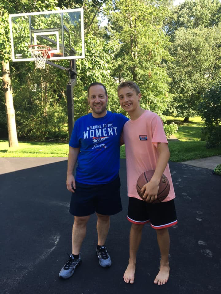 Playing Basketball With Our Nephew