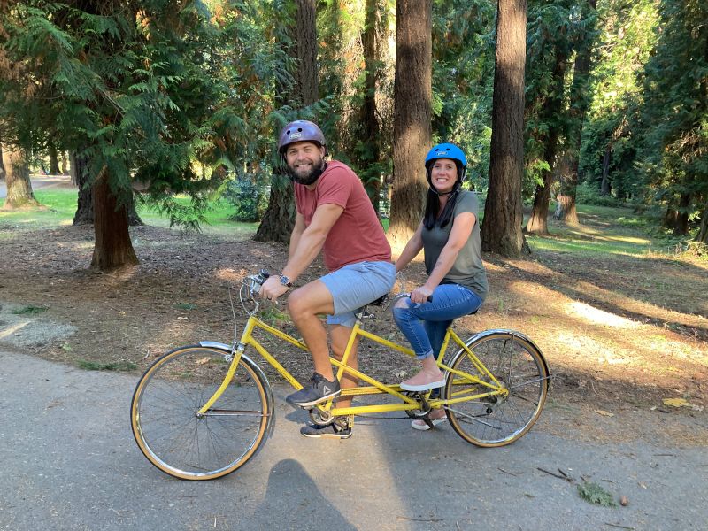 Riding Our Tandem Bike