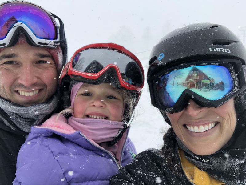 Miller's First Time Skiing