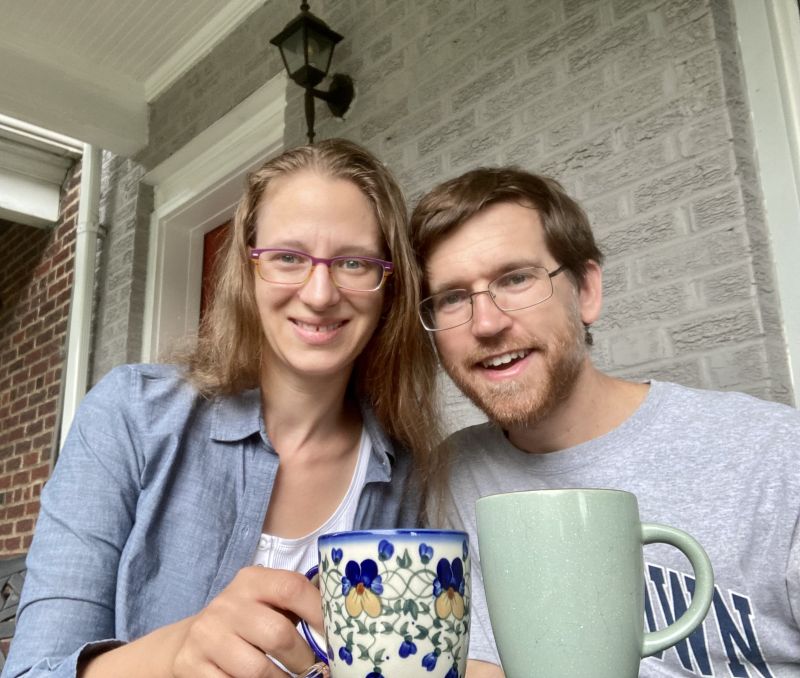 Relaxing on Our Front Porch
