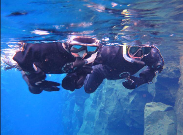 Snorkeling in Iceland