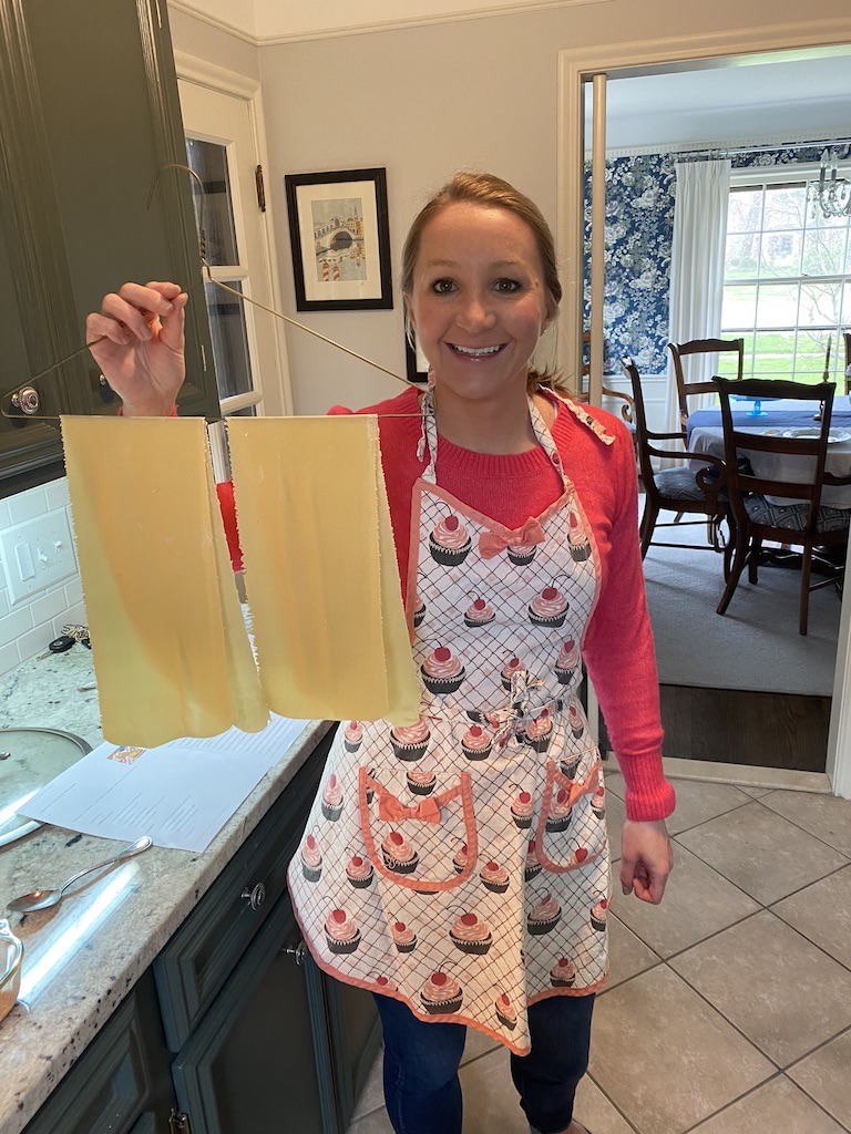 Carly Making Pasta