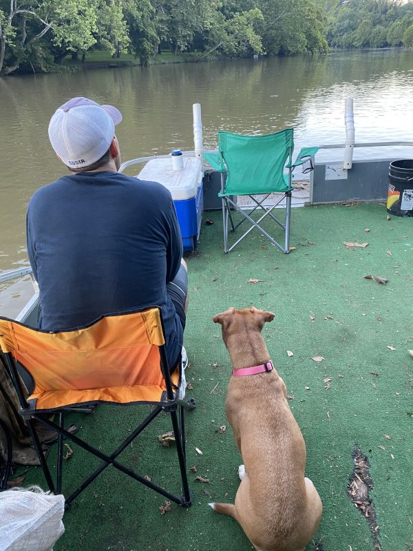 Relaxing On the River With Macy