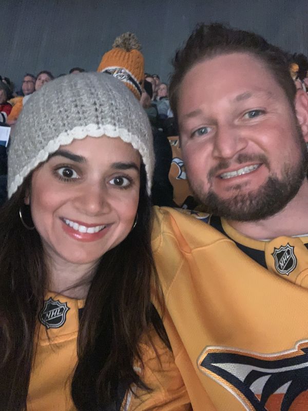 At a Hockey Game