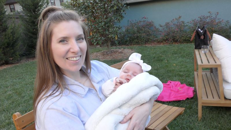 Allison with Neighbor Ruby