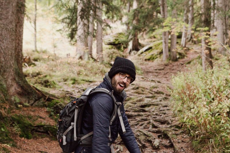 Hadley Being Silly on a Hike