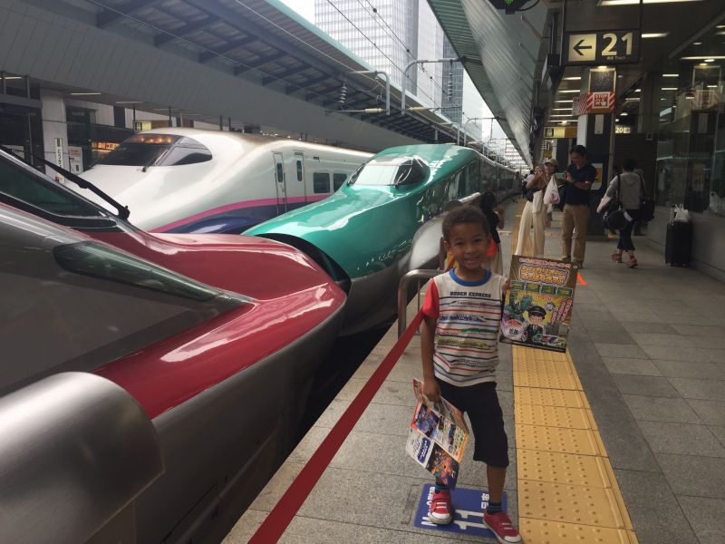 Our Son Was So Happy Seeing All of the Bullet Trains