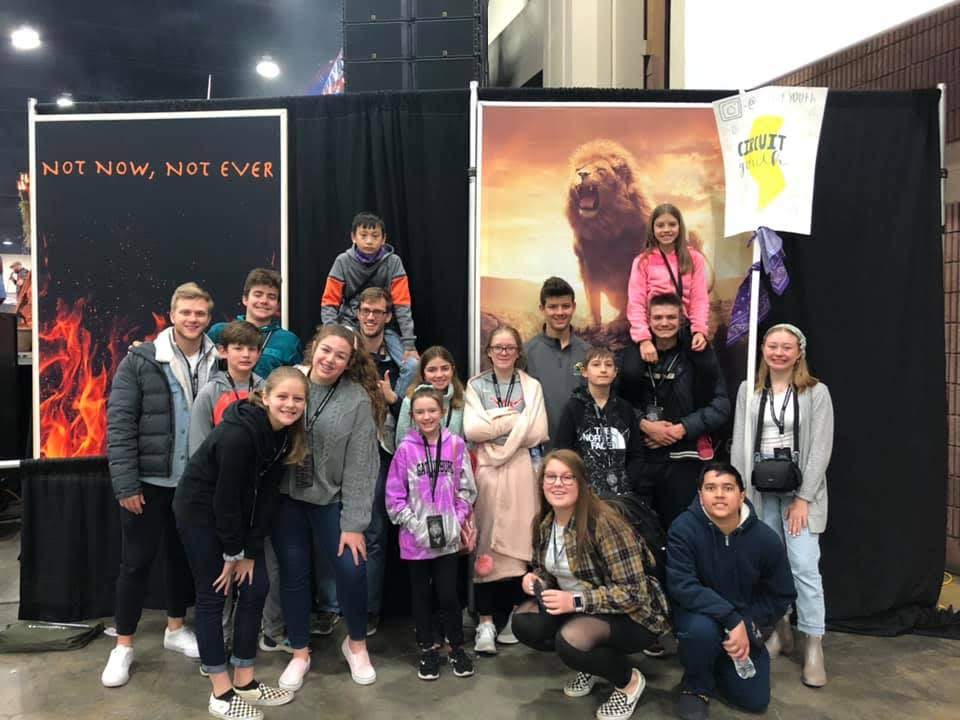 Kyle With the Church Youth