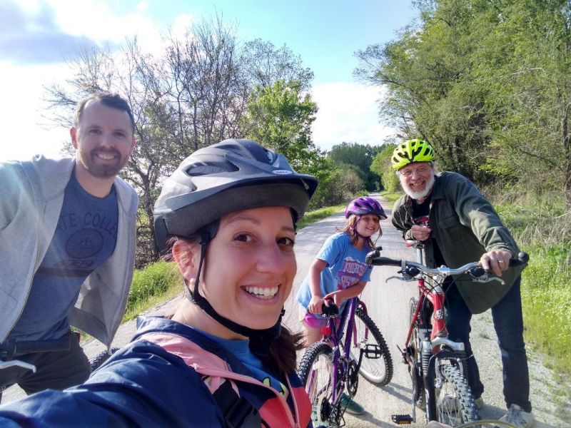Biking on the Katy Trail