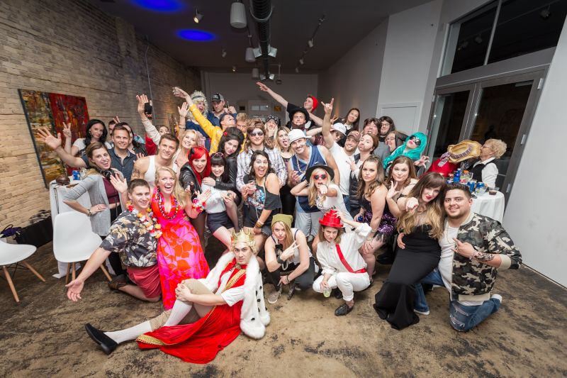 Group Shot of Our Friends at Our Annual Costume Party