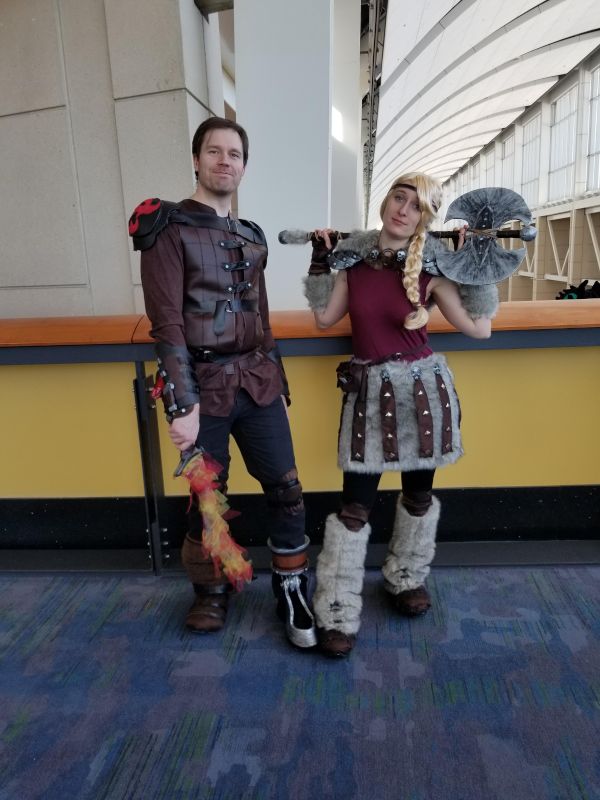 Hiccup and Astrid from 'How to Train Your Dragon'
