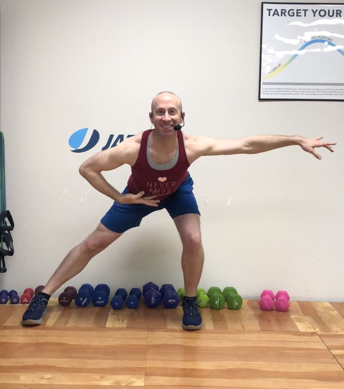 Matthew Teaching Jazzercise