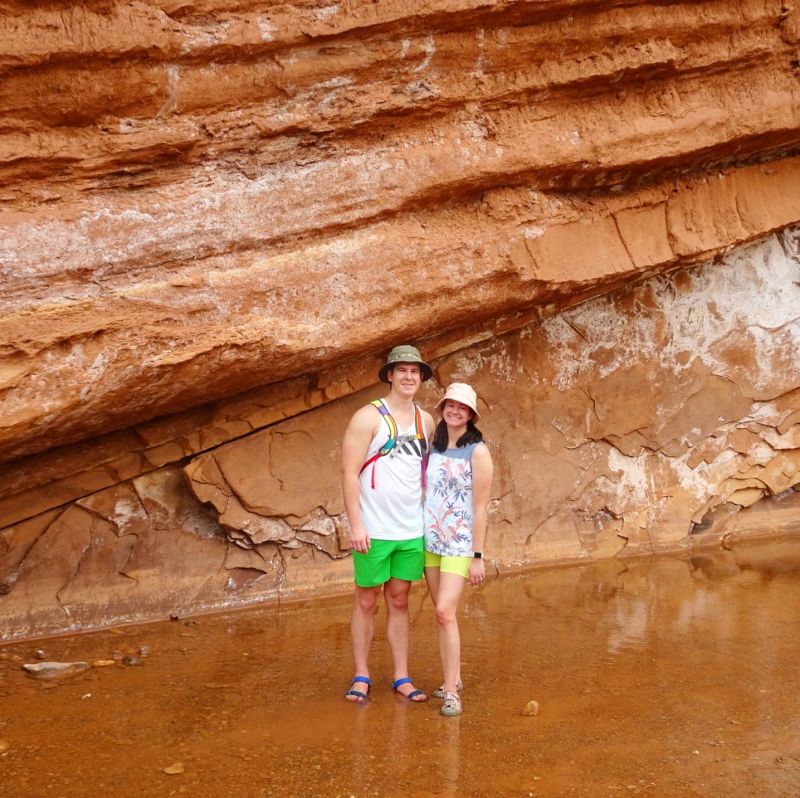 Walking Through Huge Slabs of Stone